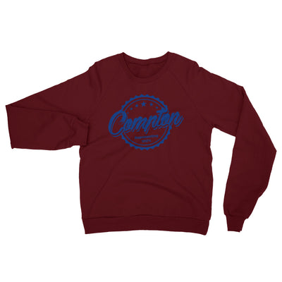 100% Compton Unisex California Fleece Raglan Sweatshirt Game/BL