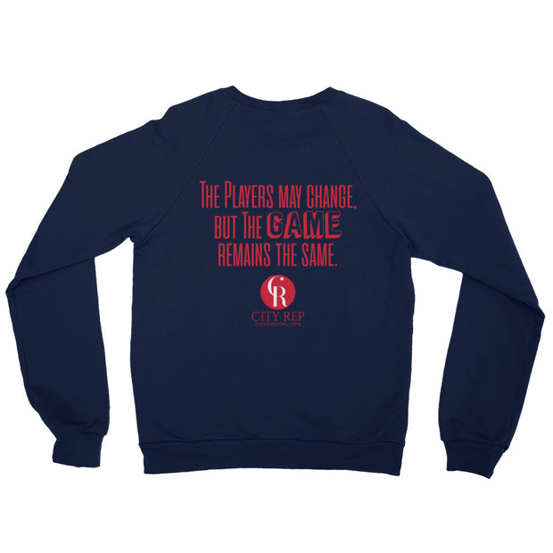 100%  Compton Unisex California Fleece Raglan Sweatshirt Game/R