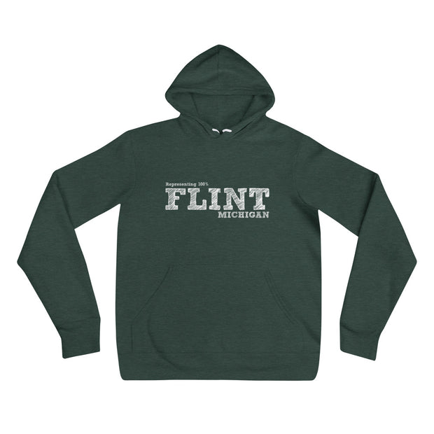 Flint Unisex hoodie/ White