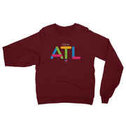 100% ATL Unisex California Fleece Raglan Sweatshirt