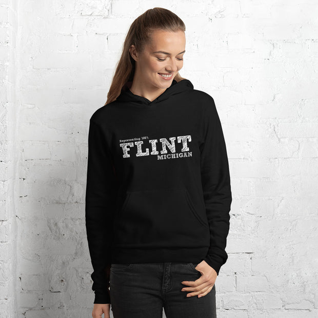 Flint Unisex hoodie/ White