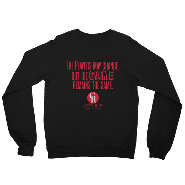 100%  Compton Unisex California Fleece Raglan Sweatshirt Game/R